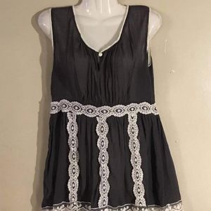 Trinity size large black and white lingerie